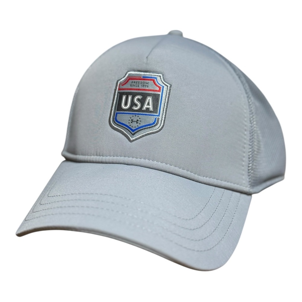 NWT Under Armour Light Gray Performance Cap New With Tags Freedom Mesh